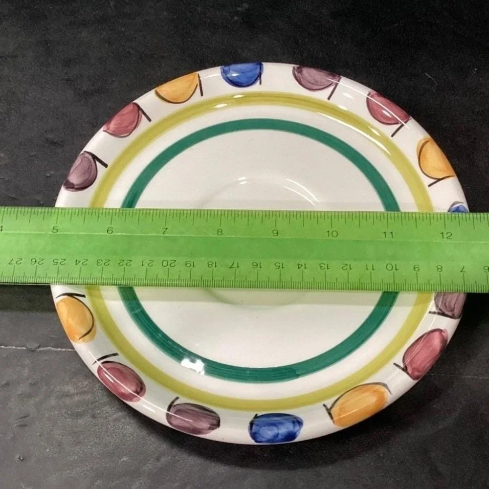Mikasa Handcrafted Collection Salad Plates, Set of 4, Vtg Stoneware, Dinnerware